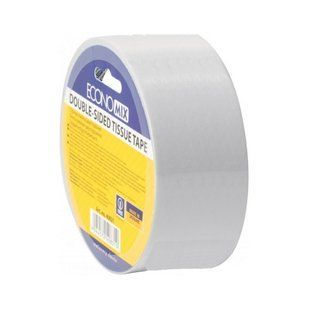 Стрічка клейка двостороння Economix TISSUE, 48мм*10м