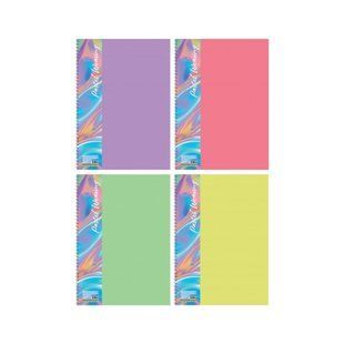 Блокнот на спіралі А4 Economix Pastel Weaving 80 аркушів клітинка пластикова обкладинка в асортименті (E20310)
